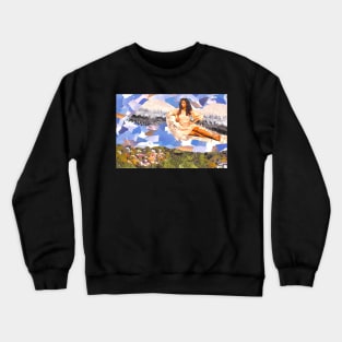 An Angel Keeping Watch Crewneck Sweatshirt